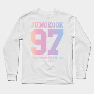 BTS (Bangtan Boys) LOVE YOURSELF 轉 'Her' Jungkook 97 Jersey Long Sleeve T-Shirt